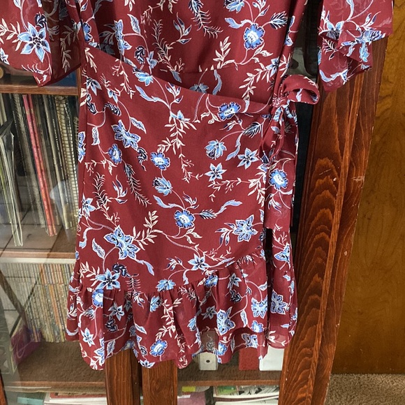 REBECCA MINKOFF Ruflle Above Knee Mini Dress Size S - Picture 5 of 15